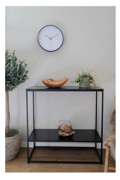Czarna konsola z czarnym blatem 80x36 cm Vita – House Nordic