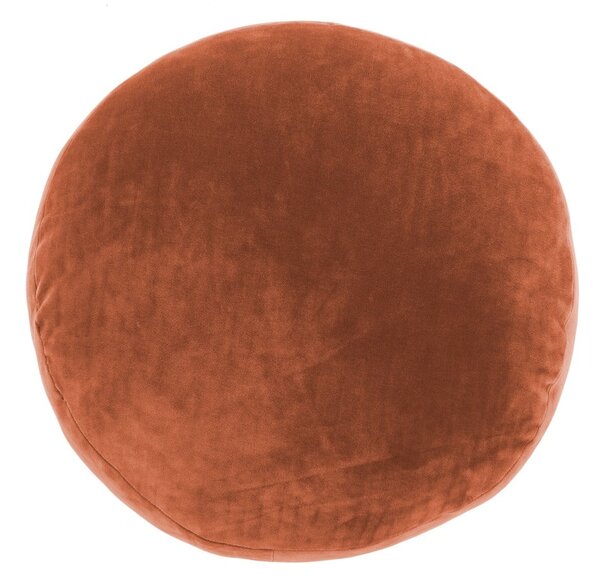 Pomarańczowa dekoracyjna poduszka z mikrowłókna Tiseco Home Studio Marshmallow, ø 40 cm