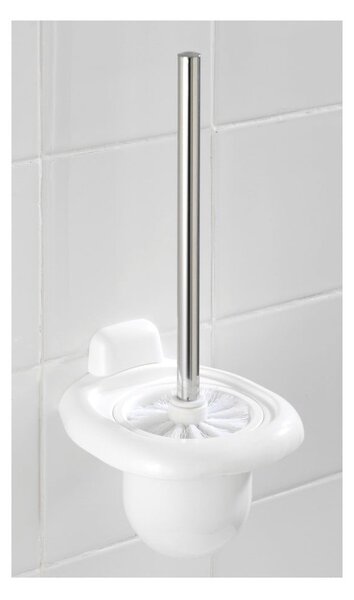 Biała ścienna plastikowa szczotka do WC Pure – Wenko