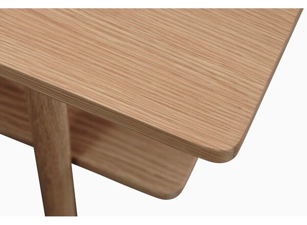Stolik z blatem w dekorze dębu 60x120 cm Ponza – Unique Furniture