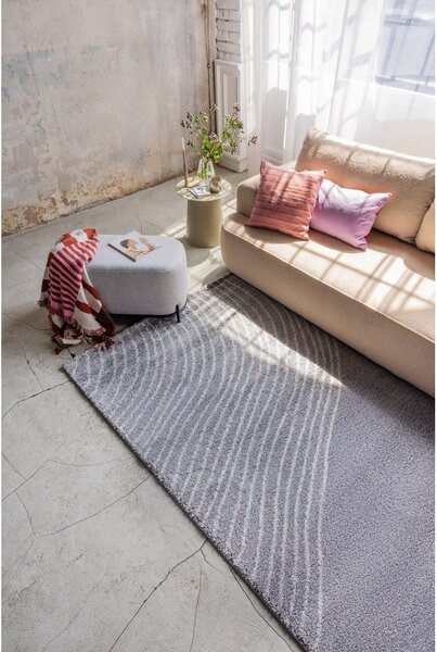 Niebieska rozkładana sofa z materiału bouclé 247 cm Quinoa – Bonami Selection