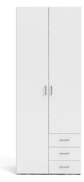 Biała szafa 78x200 cm Space – Tvilum