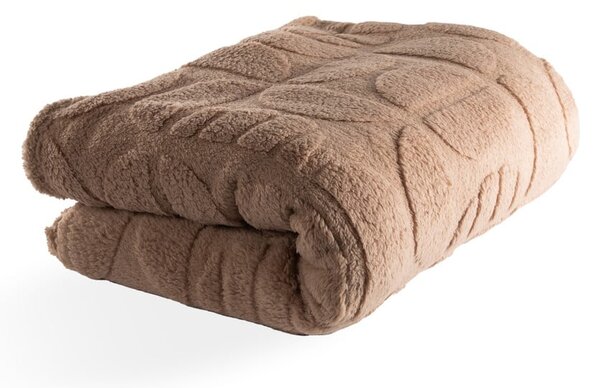 Brązowy koc z mikropluszu 150x200 cm Rena – Tiseco Home Studio