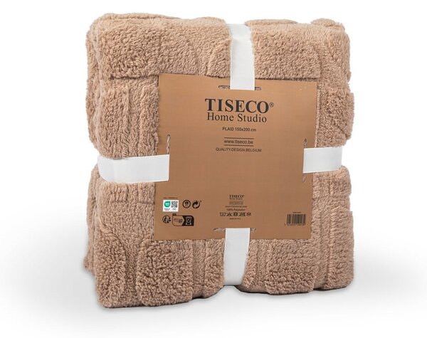Brązowy koc z mikropluszu 150x200 cm Rena – Tiseco Home Studio