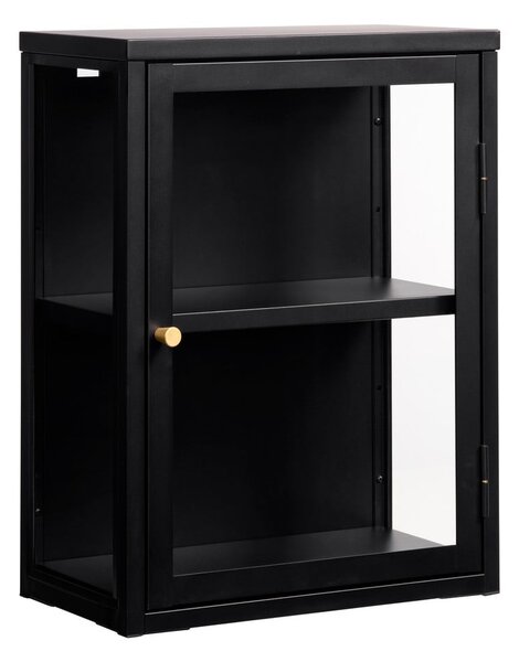 Czarna metalowa witryna wisząca 45x60 cm Carmel – Unique Furniture