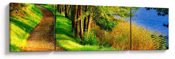 Obraz szlaku wzdłuż wody (170x50 cm)