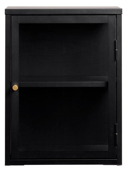Czarna metalowa witryna wisząca 45x60 cm Carmel – Unique Furniture