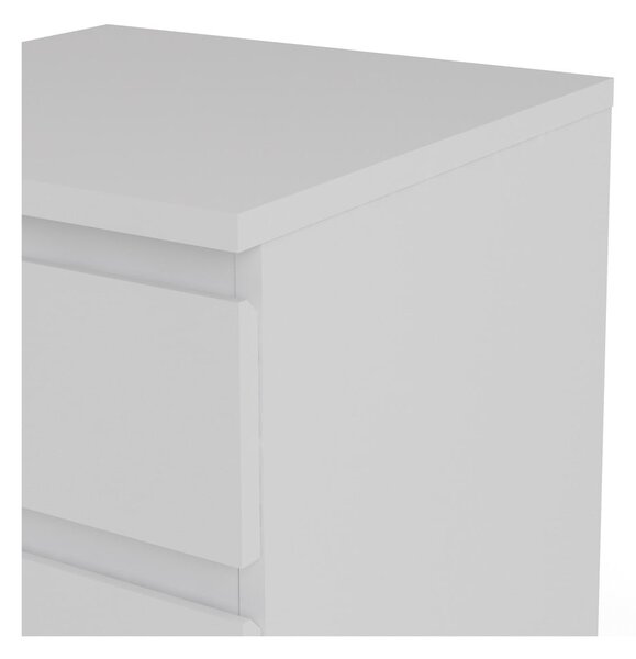 Biała wysoka komoda 40x107 cm Nova – Tvilum