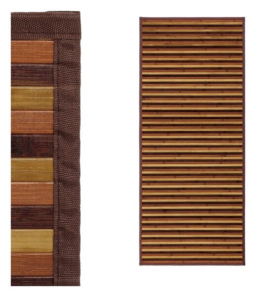 Musztardowo-brązowy bambusowy chodnik 75x175 cm – Casa Selección
