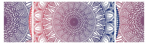 Obraz z mandali (170x50 cm)