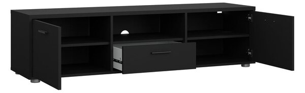 Czarna szafka pod TV 147x38 cm Media – Tvilum