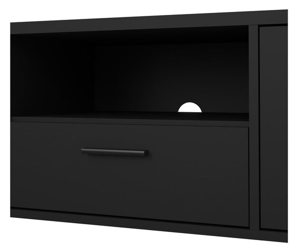 Czarna szafka pod TV 147x38 cm Media – Tvilum