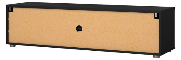 Czarna szafka pod TV 147x38 cm Media – Tvilum