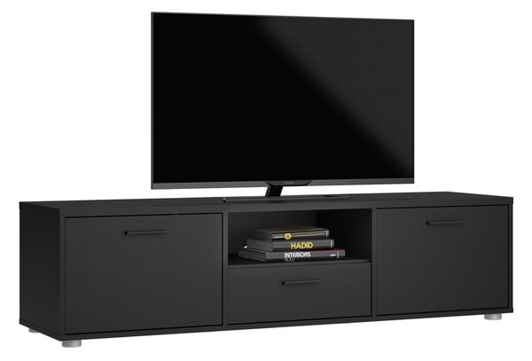 Czarna szafka pod TV 147x38 cm Media – Tvilum