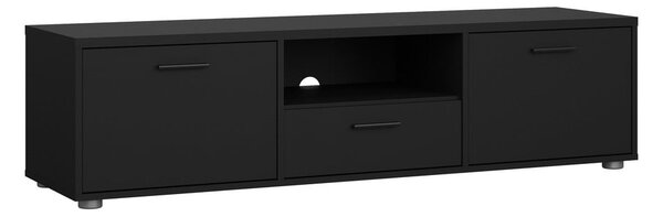 Czarna szafka pod TV 147x38 cm Media – Tvilum