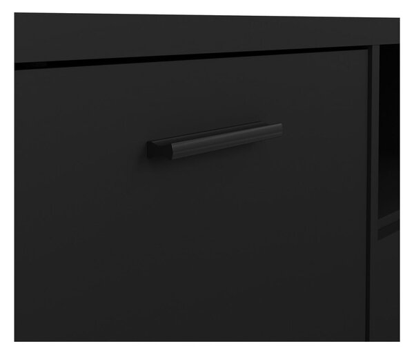 Czarna szafka pod TV 147x38 cm Media – Tvilum