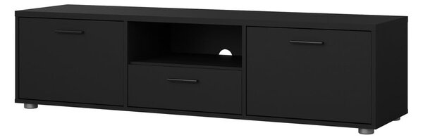 Czarna szafka pod TV 147x38 cm Media – Tvilum