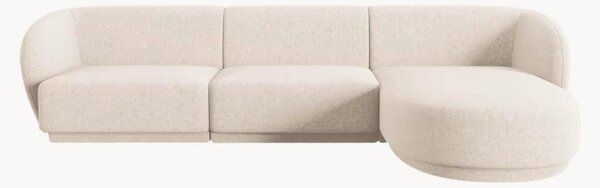 Narożna sofa modułowa z szenilu Lionel (4-osobowa)