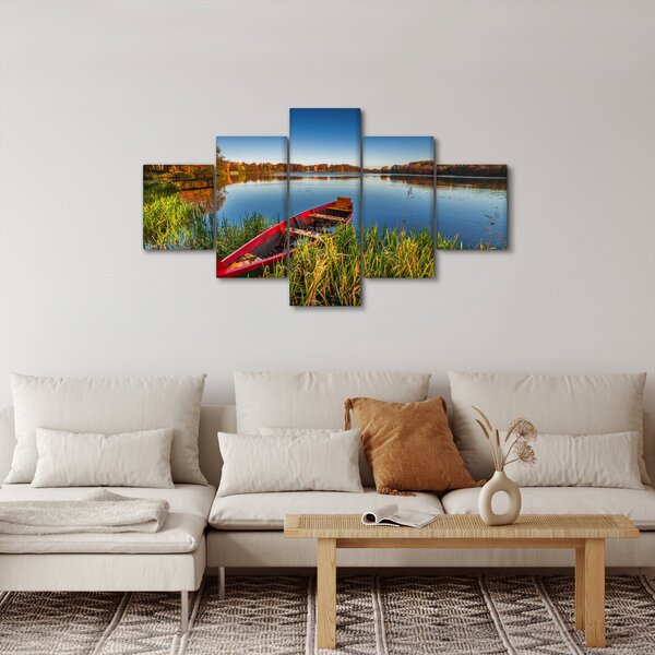 Obraz czerwonej kropki (125x70 cm)
