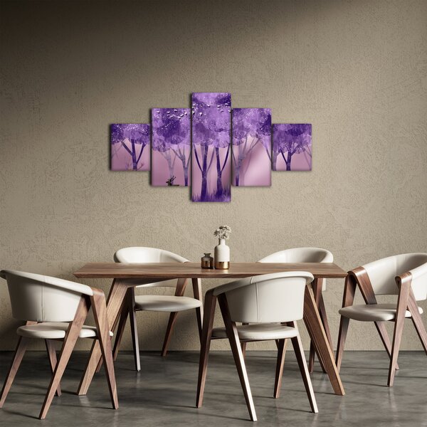Obraz - Jeleń w magicznym lesie (125x70 cm)