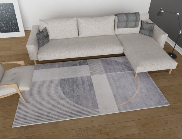 Szary dywan odpowiedni do prania 80x150 cm – Vitaus