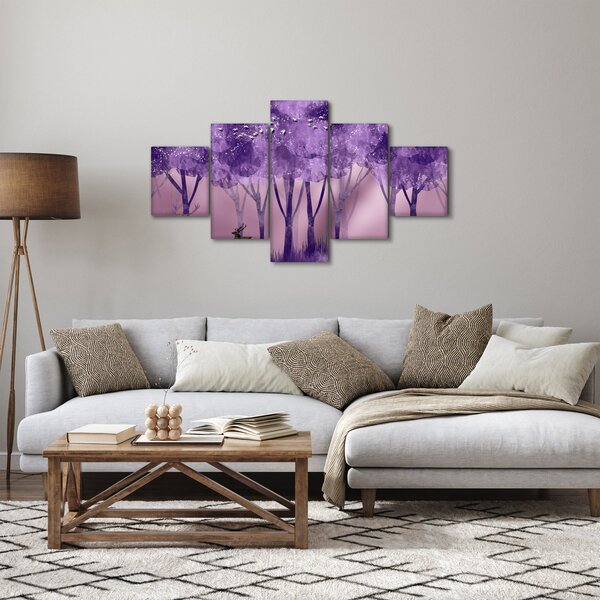 Obraz - Jeleń w magicznym lesie (125x70 cm)