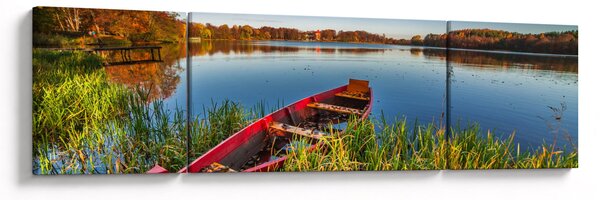 Obraz czerwonej kropki (170x50 cm)