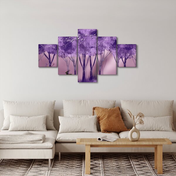 Obraz - Jeleń w magicznym lesie (125x70 cm)