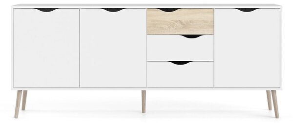 Biała komoda 196x82x39 cm Oslo – Tvilum