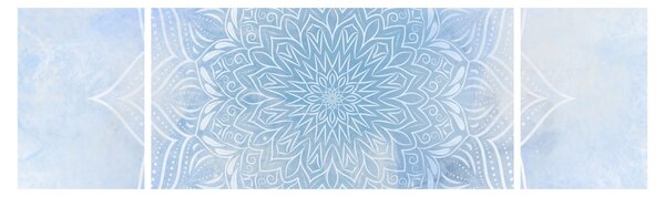 Obraz - Zimowa mandala (170x50 cm)