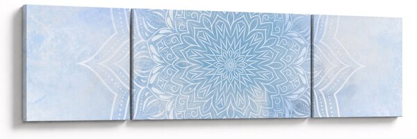 Obraz - Zimowa mandala (170x50 cm)