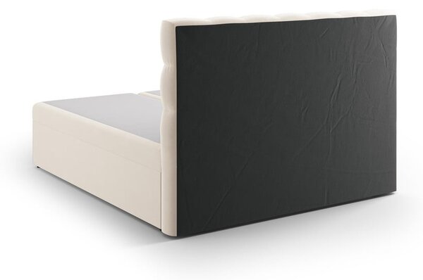 Beżowe łóżko boxspring ze schowkiem 180x200 cm Bali – Cosmopolitan Design
