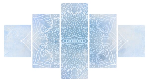Obraz - Zimowa mandala (125x70 cm)