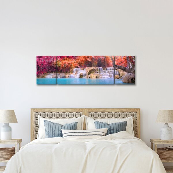 Obraz turkusowej laguny, Laos, Tat Kuang Si (170x50 cm)