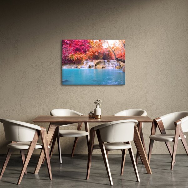 Obraz turkusowej laguny, Laos, Tat Kuang Si (70x50 cm)