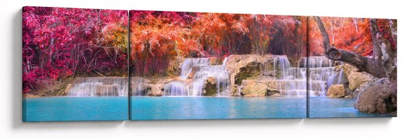 Obraz turkusowej laguny, Laos, Tat Kuang Si (170x50 cm)