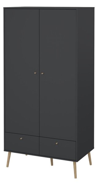 Antracytowa szafa 99x200 cm Bodo – Tvilum
