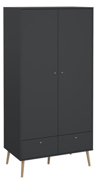 Antracytowa szafa 99x200 cm Bodo – Tvilum