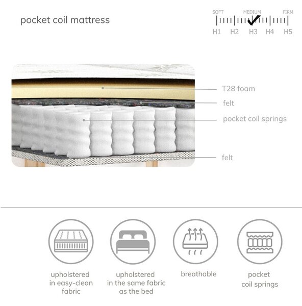 Kremowo-naturalne łóżko boxspring ze schowkiem 160x200 cm Asahi – Maison de Rêve