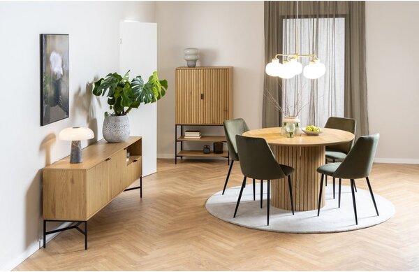 Niska komoda w dekorze dębu 180x70 cm Jaipur – Actona