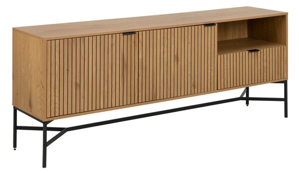 Niska komoda w dekorze dębu 180x70 cm Jaipur – Actona