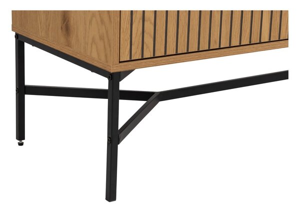 Niska komoda w dekorze dębu 180x70 cm Jaipur – Actona