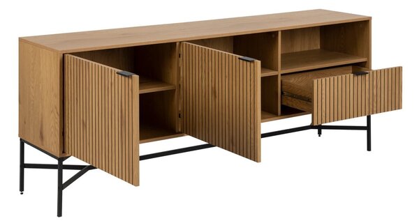Niska komoda w dekorze dębu 180x70 cm Jaipur – Actona