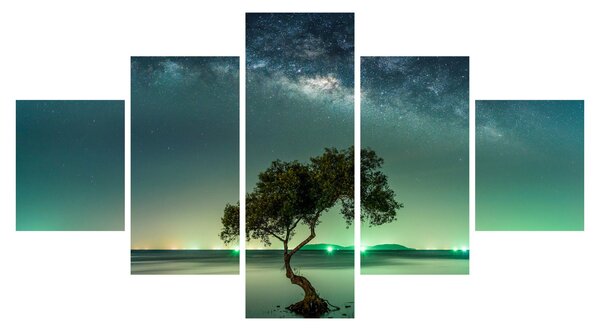 Obraz nocnego nieba (125x70 cm)