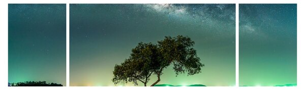 Obraz nocnego nieba (170x50 cm)