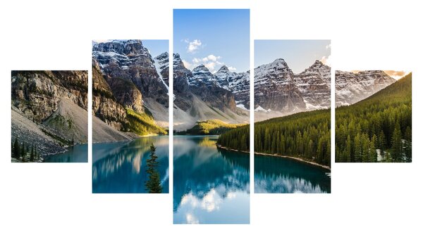 Obraz - Kanada, Park Narodowy Banff, Jezioro Moraine (125x70 cm)