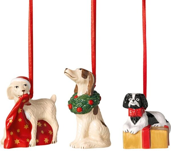 Zestaw 3 ozdób choinkowych Pieski Nostalgic Ornaments Villeroy & Boch