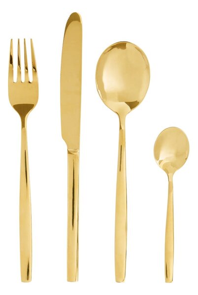 Sztućce ze stali nierdzewnej w kolorze złota 16 szt. Avie – Premier Housewares