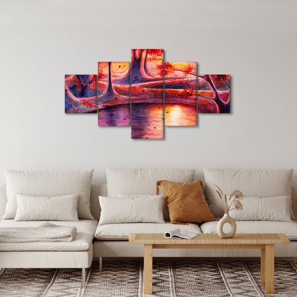 Obraz magicznego lasu (125x70 cm)