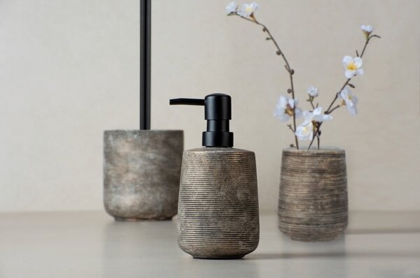 Brązowy ceramiczny zestaw akcesoriów łazienkowych Fedio – Wenko